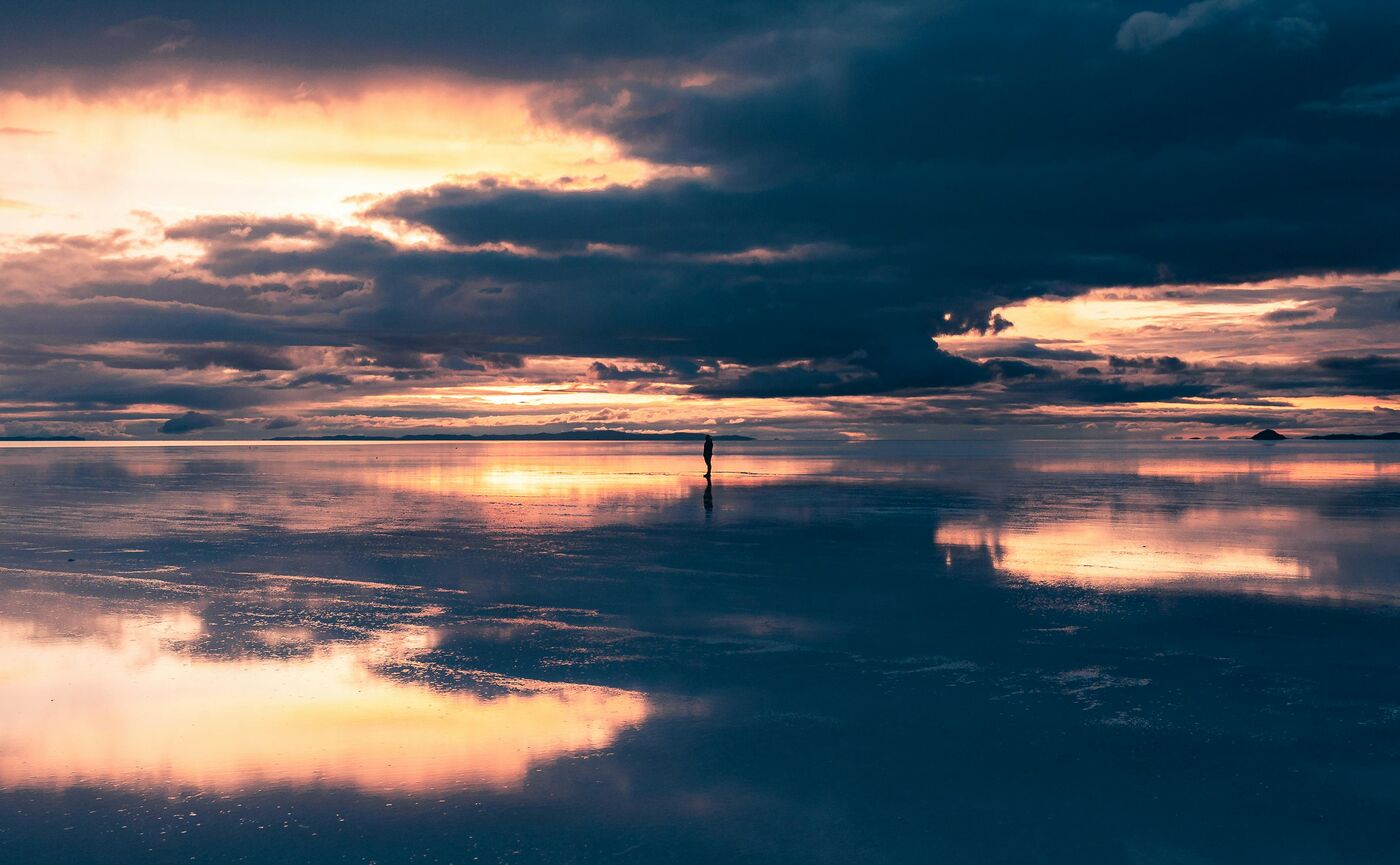 Bolivia, Altiplano boliviano atardecer